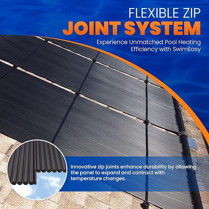 Highest Performing Design - Universal Solar Pool Heater Panel Replacement - 15-20 Year Life Expectancy (4' X 10' / 2" I.D. Header)
